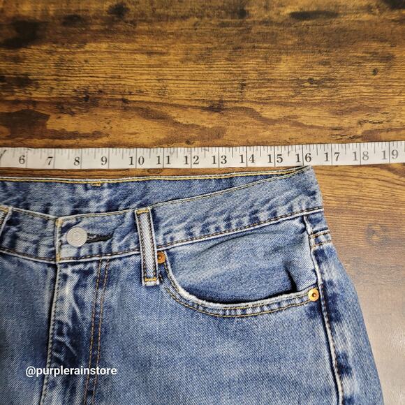 Levi's Jeans Tag 33x32 Measures 32x31 Straight Fit 514 Medium Wash Western - Picture 7 of 12